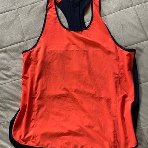 Lululemon tank top orange and blue